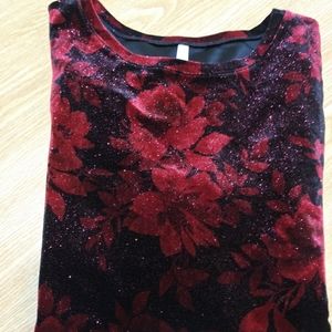 White Stag Velour Scoop Neck Tunic